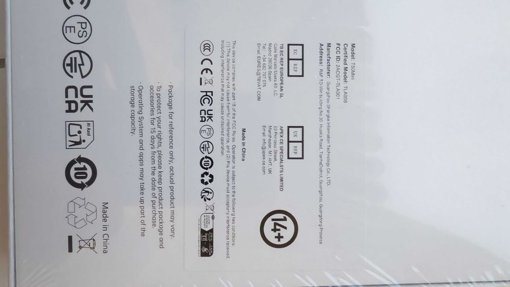 Планшет TECLAST  T60 Plus / T50 Mini + чохол