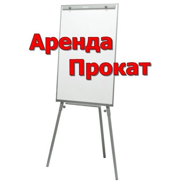 Оренда фліпчарт для маркера на тринозі 65х100 см в Дніпрі