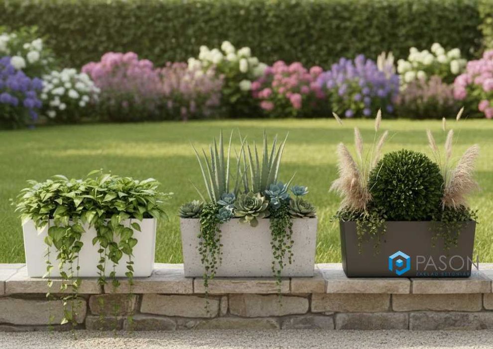 DONICE Betonowe DONICA Betonowa Beton Architektoniczny Biała PRODUCENT