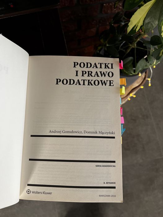 Podatki i Prawo Podatkowe A.Gomułowicz, D.Mączyński