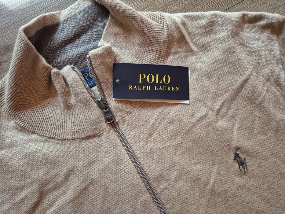 Sweter Sweterek Bawełniany Męski Rozpinany Ralph Lauren L