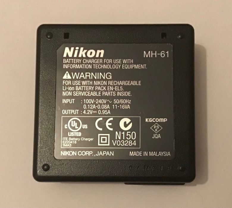 Carregadores marca Nikon