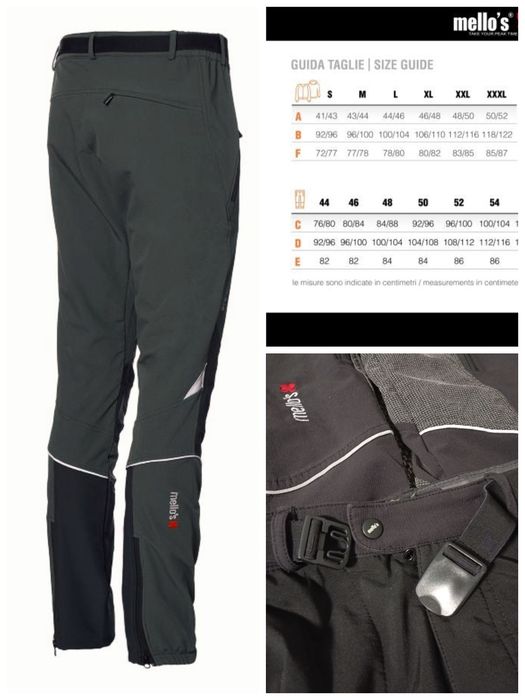 Чоловічі трекінгові похідні штани Mello'S Ripid Plus Softshell. S/M