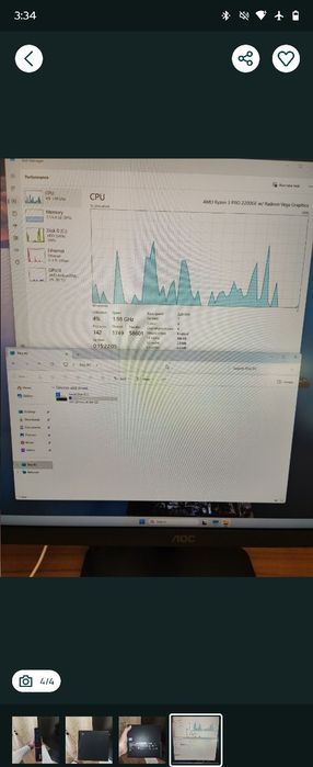 мини пк ThinkCentre m715q 8/500gb
