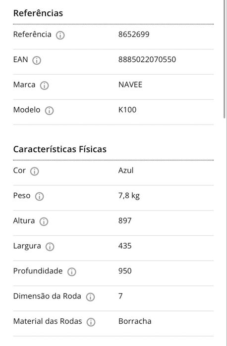 Trotinete electrica junior navee k100