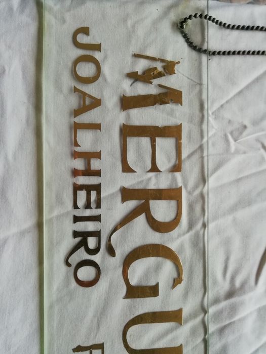Placar Muito Antigo de Publicidade Colecção