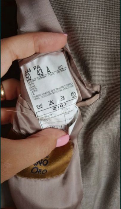 Fato homem Milano creme