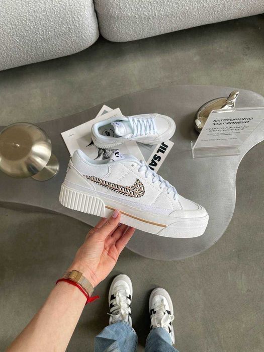 Кросівки Nike Court Legacy Premium Leopard Swoosh | Кроссовки Найк жіночі