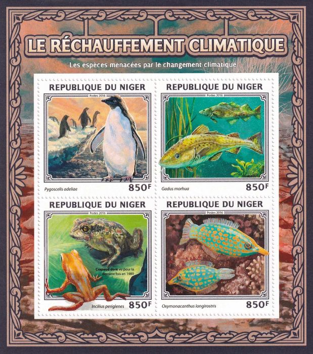 Niger 2016 cena 5,90 zł kat.8€ (9) - fauna
