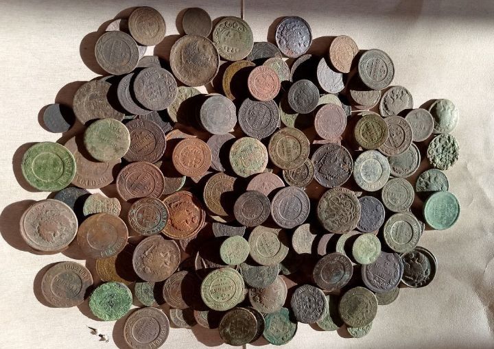 Монети царської росії 110шт. Від Петра1 до Миколи2.
