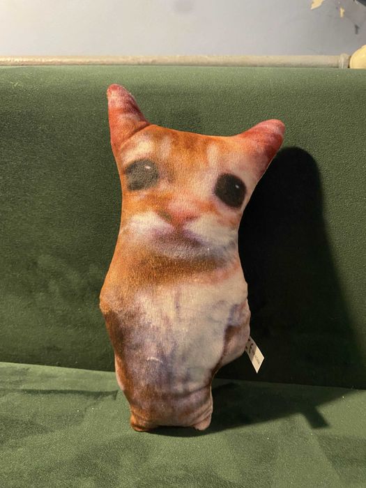 Śmieszny Pluszak Maskotka El Gato 21cm kot słodki kotek