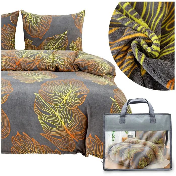 Komplet pościeli polarowej Miś 160-200+2x70x80