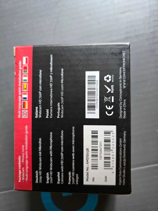 Webcam com microfone 720p