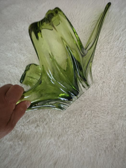 Cristal Moral Saint lambert. Peça decorativa. 60cm comp×28cm larg× 20cm alt.