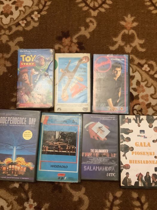 VHS zestaw kaset wideo
