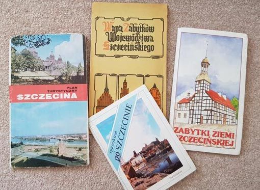 Szczecin zabytki mapa informator lata 80