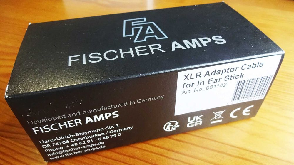 Cabo Fischer Amps Stereo XLR Adaptador Mesa Mistura Audio Profissional