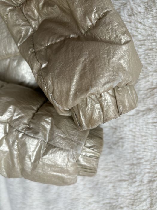 116 Zara kurtka pikowana metaliczna złota