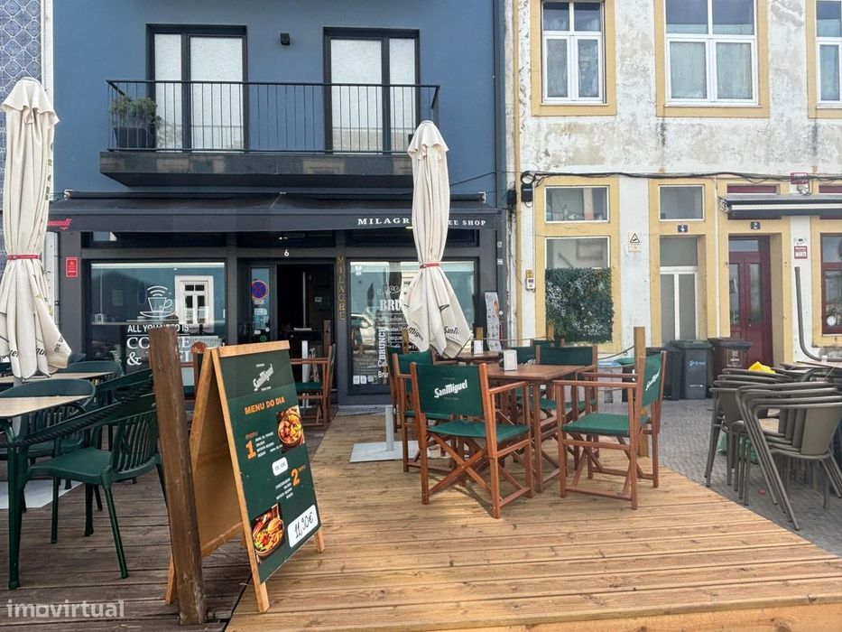 Trespasse Café Aveiro no ROSSIO ZONA HISTÓRICA (Beira Mar)