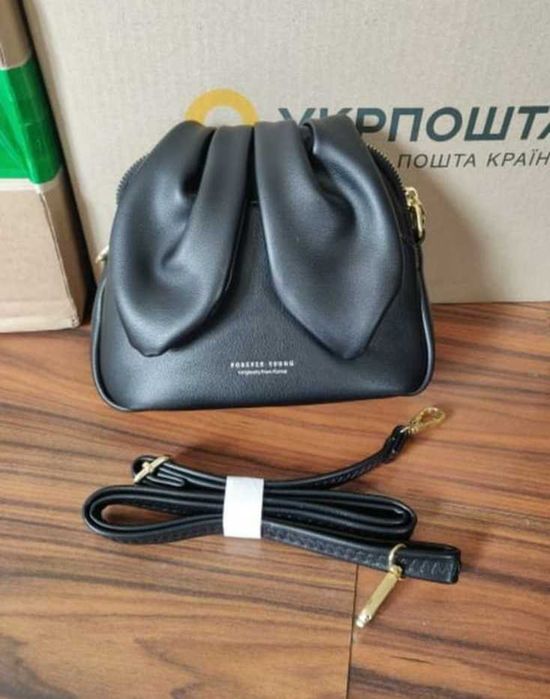 сумочка через плечо для телефона Forever Young - цвет черный розовый