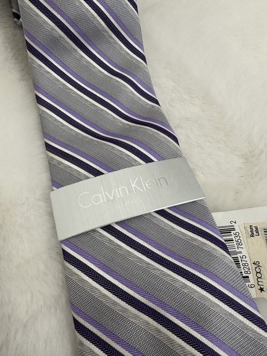 Стильный шелковый галстук Calvin Klein, краватка