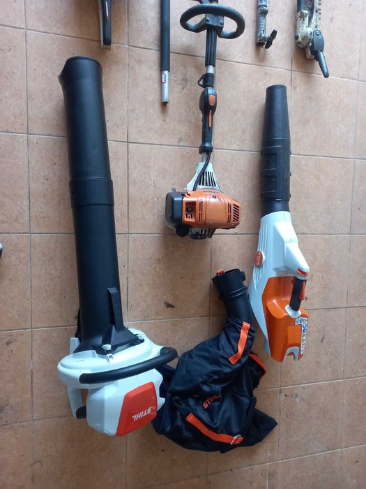 Conjunto sthil gasolina e bateria