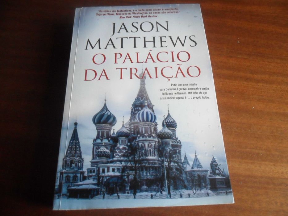 "O PALÁCIO DA TRAIÇÃO" de Jason Matthews - 1ª Edição de 2016