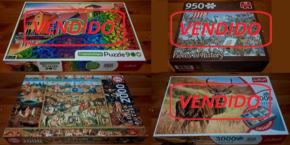 Puzzles (vários tamanhos e marcas)