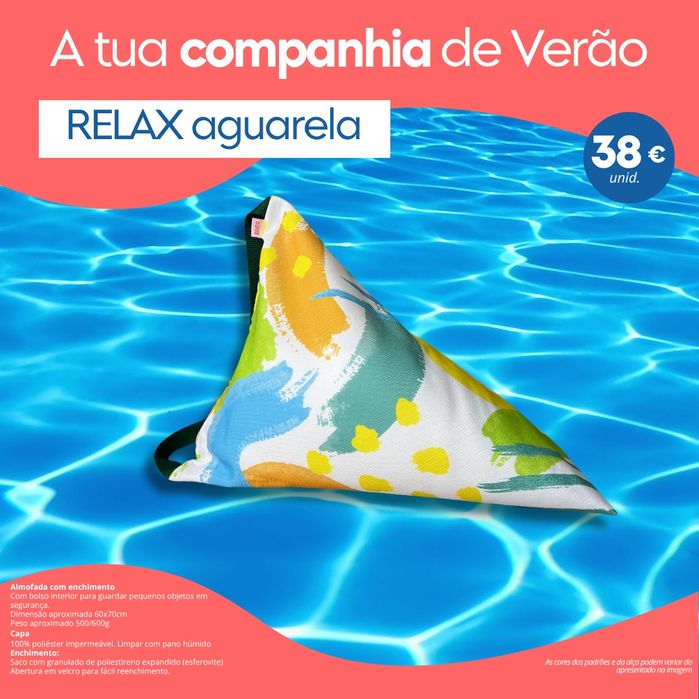 Almofadas de praia com enchimento