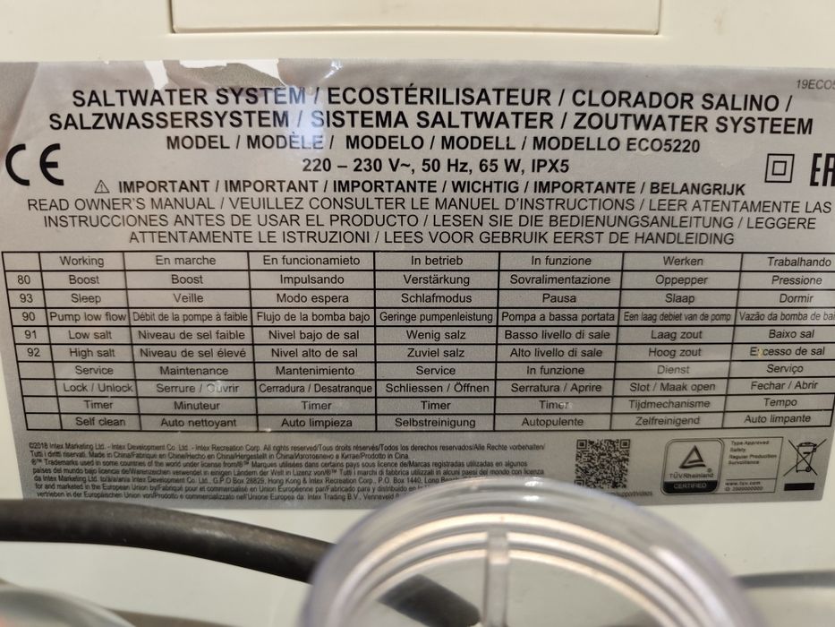 Generator chloru do basenu 5g/h INTEX 26668