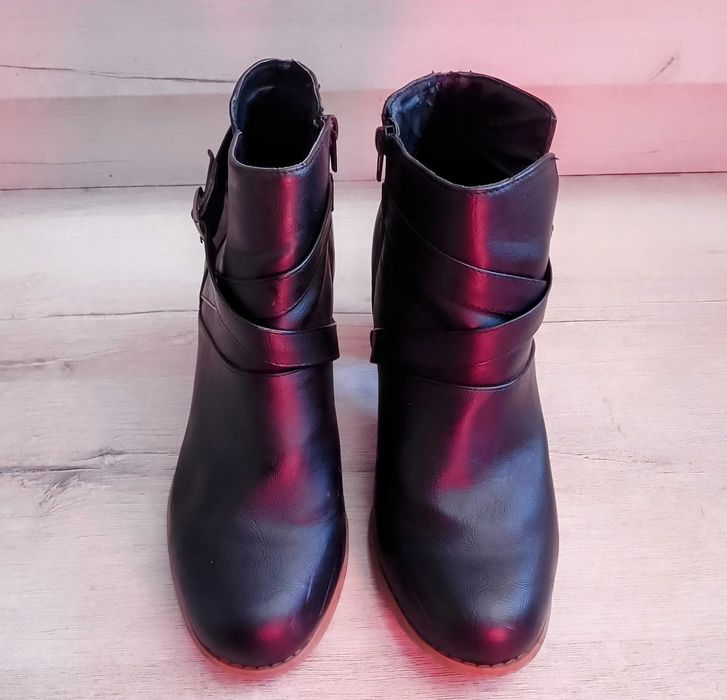 Botki czarne rozm.42, 29cm