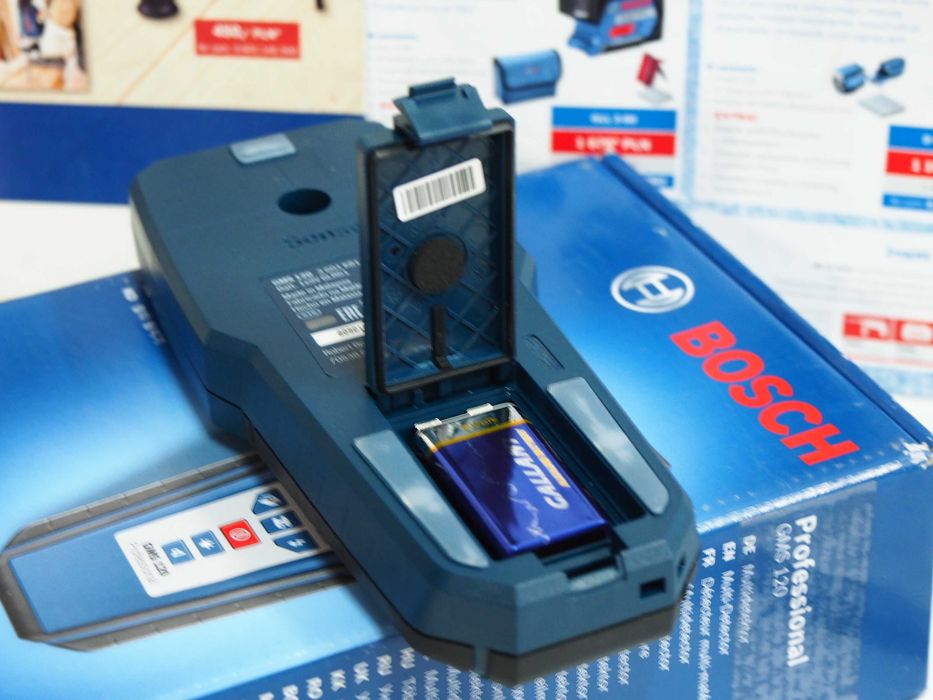 Wykrywacz metali BOSCH GMS 120 detektor kabli zbrojenia drewno plastik