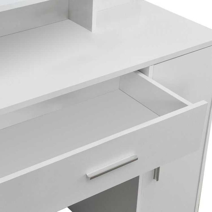 NOWA Biała Toaletka Z Dużym Lustrem Dla Dziewczynki Biurko Komoda FV