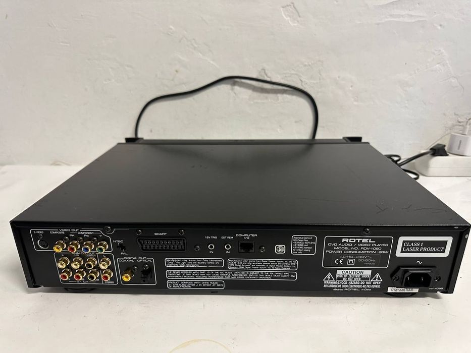 Odtwarzacz DVD-Audio Rotel RDV-1060 | DVD-Audio | 24-bit/192 kHz | Progressive Scan | Dolby Digital | DTS