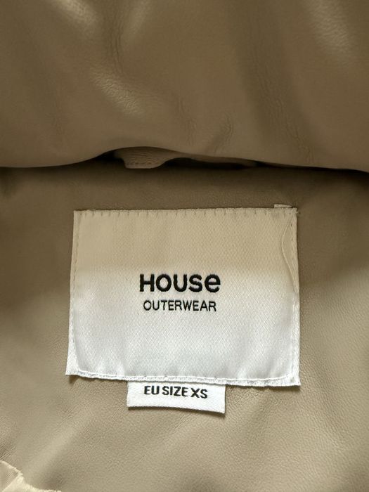 Куртка еко шкіра бежева House