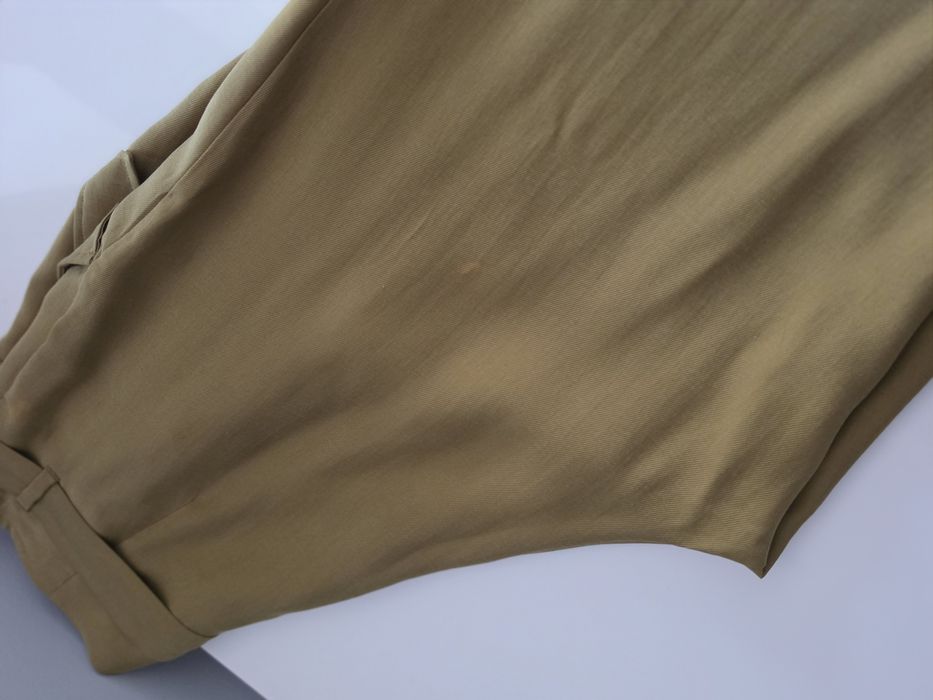 Spodnie khaki H&M z wysokim stanem