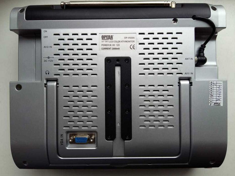 Телевизор 12/220V Opera монитор 11дюймов оригинал японская матрица