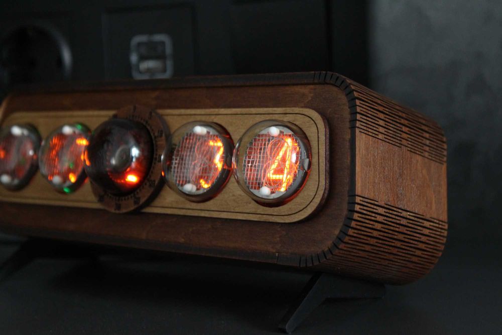 Годинник nixie з декатроном ОГ- 4, Ручна робота, Часы на лампах ИН-4