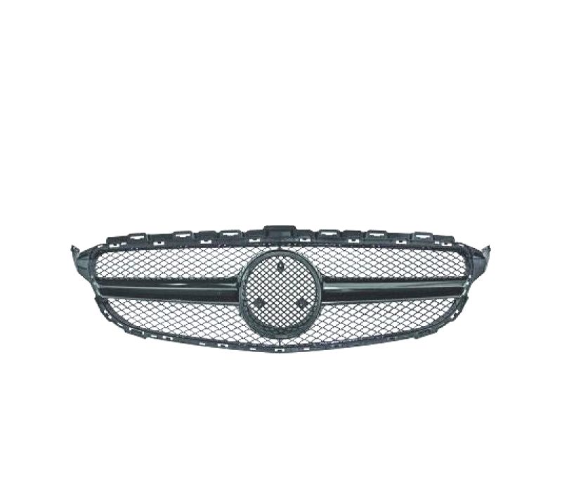 GRELHA FRONTAL MERCEDES W205 14-16 LOOK AMG C63 PRETO