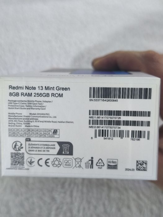 Продам Xiaomi redmi note 13  8/256