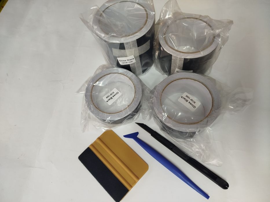 Чорний глянець для антихрому,вінілова стрічка .