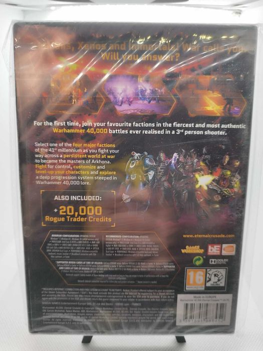 Warhammer 40,000 Eternal Crusade PC DVD Selado Novo
