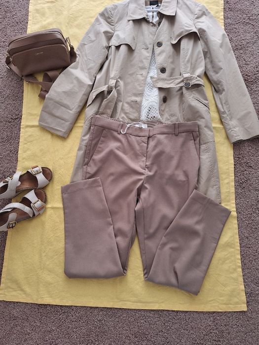 Spodnie damskie H&M 46 nowe z metką,beżowe