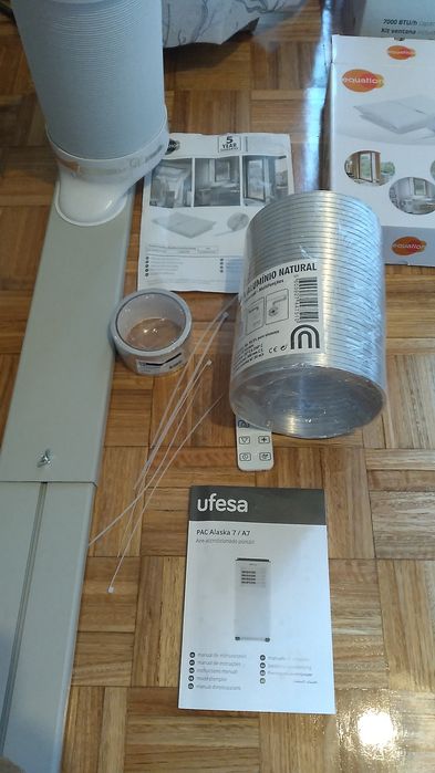 Ar condicionado ufesa Alaska 7 + opicionais para instalações