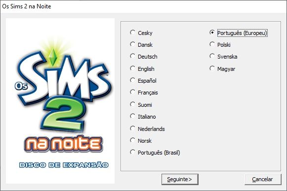 " Os Sims 2 na noite" para PC, disco de expansão