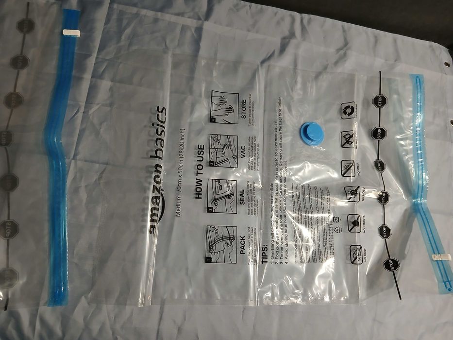 Worki próżniowe 6szt Amazon Basics + pompka