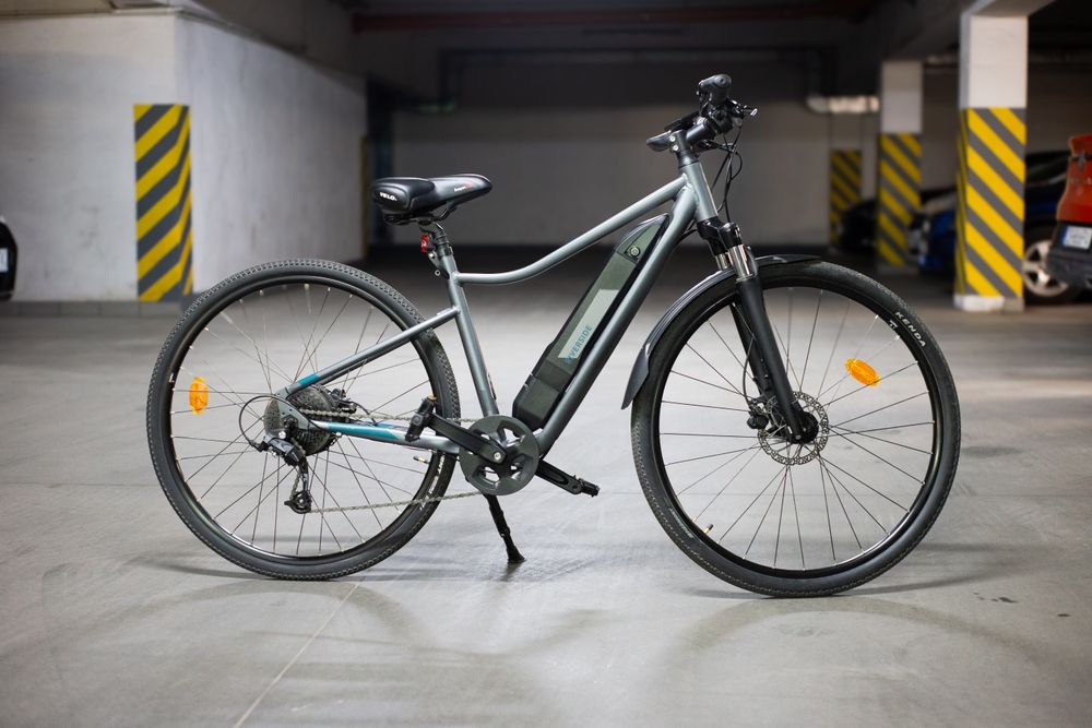 Rower elektryczny Riverside 500e roz. S M crossowy e-bike decathlon