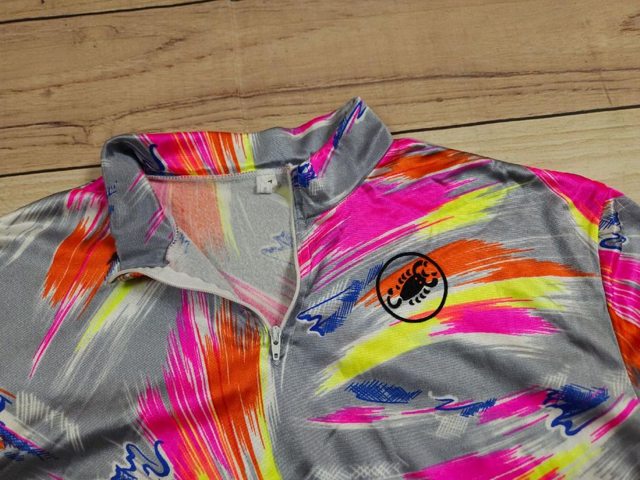 CASTELLI Koszulka Rowerowa Half Zip Męska r. M