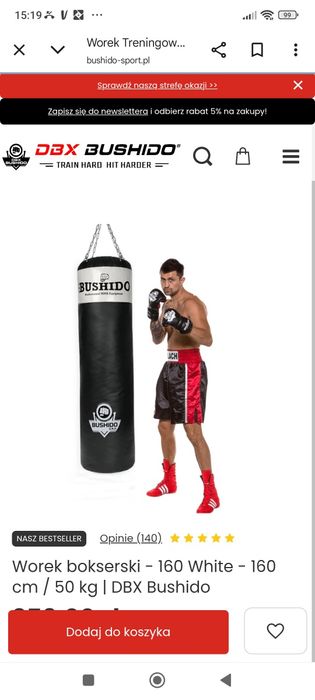 Worek bokserski w bdb stanie