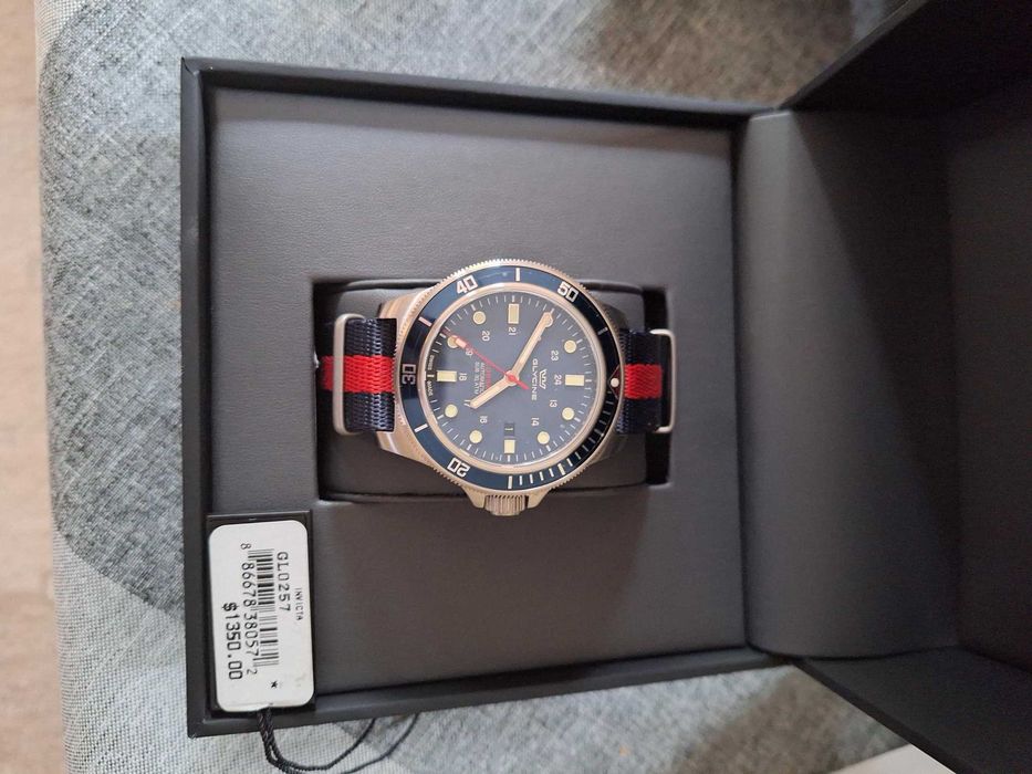 Zegarek męski automatyczny Glycine GL 0257 full set nowy tanio